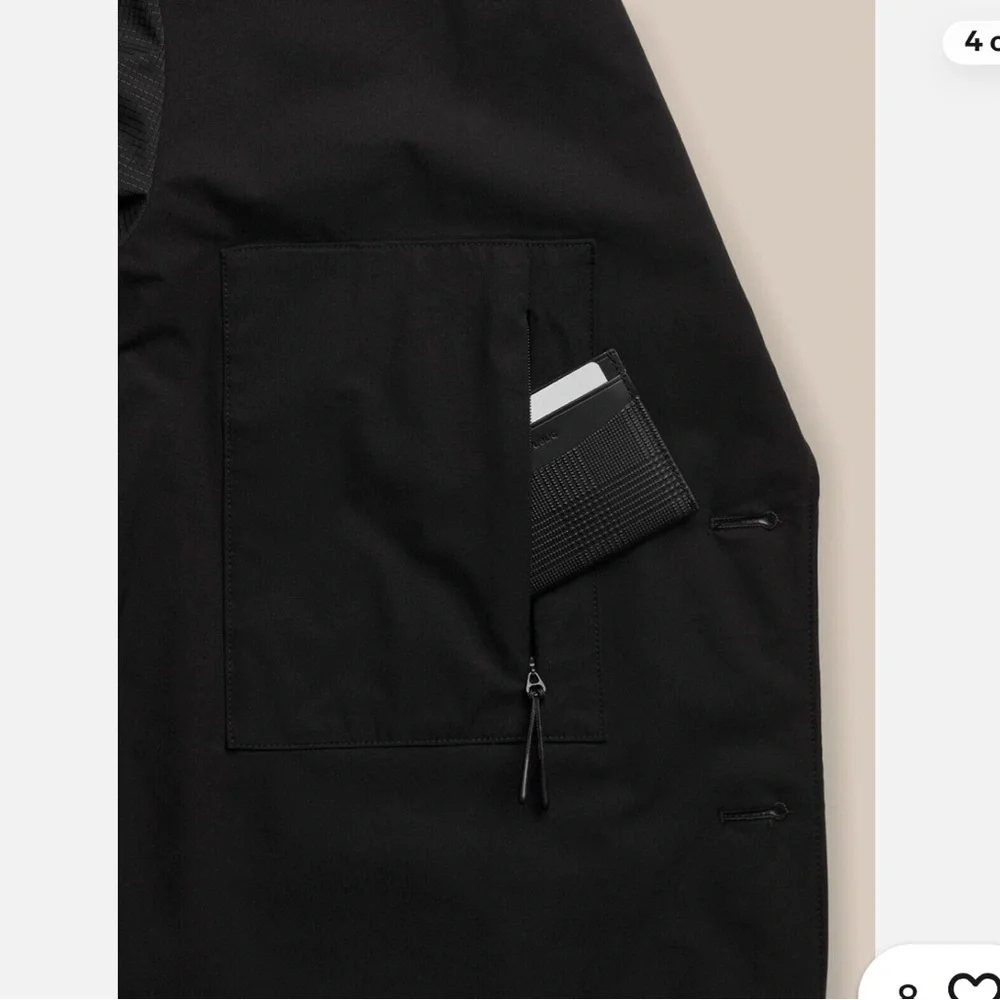 Banana Republic Sport Motion Tech Black 2 Button Wrinkle Free Black Blazer, L
